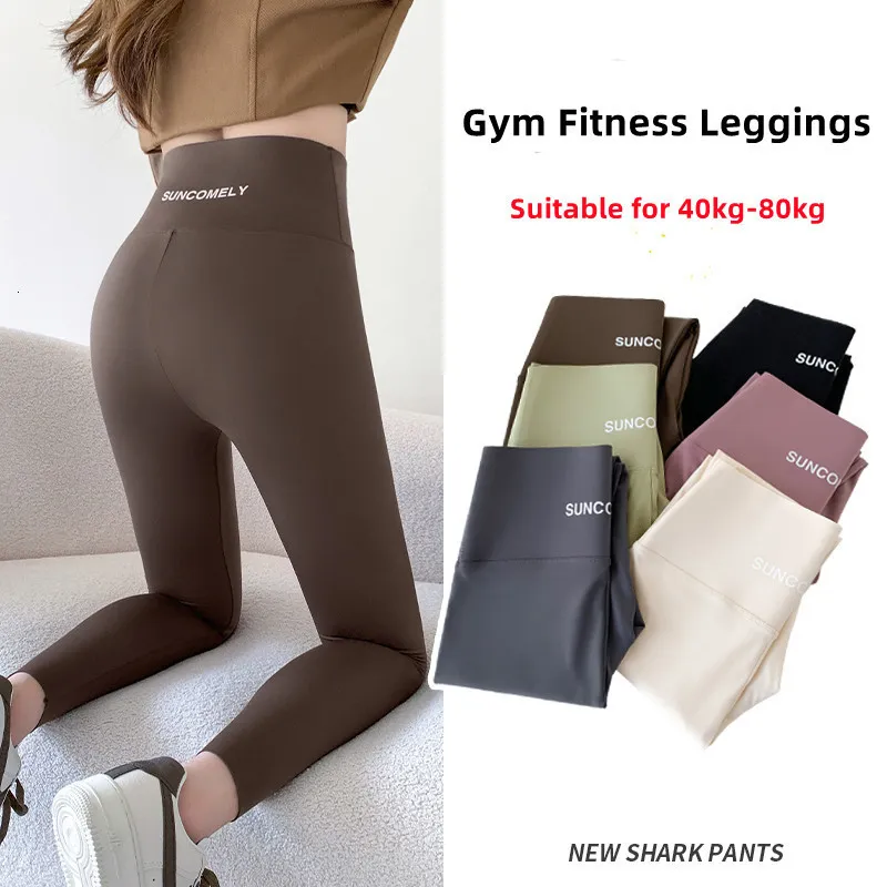 High Waist Thermal Yoga Translucent Leggings For Women Sexy Butt