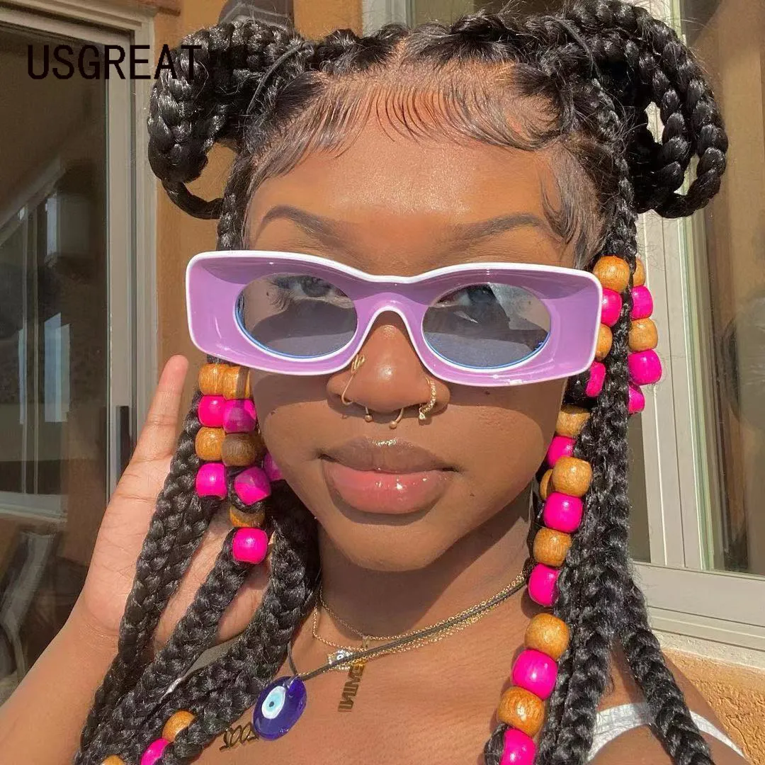 Punk square sunglasses 2025
