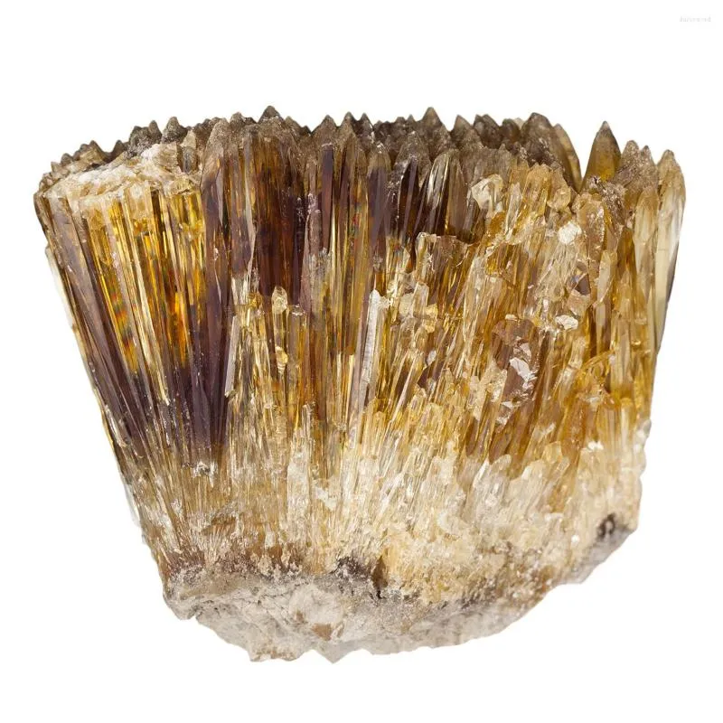 Pochettes à bijoux TUMBEELLUWA 1.9 '' Naturel Brut Ambre Calcite Cristal Grappe Géode Pierre Spécimen Minéral Pierre Précieuse Pour La Guérison Reiki