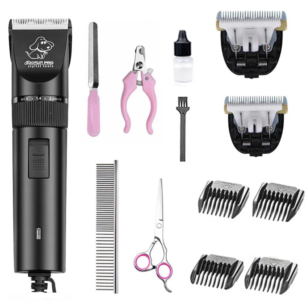 Trimmers Professional High Power 20W Elektrisch Pet Hair Clipper Cat Dog Haar Trimmer verzorging Machine Dog Haar Shaver 110240V voor dier