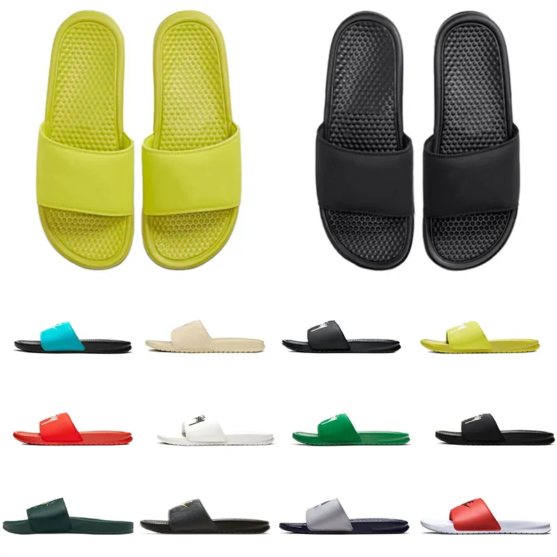 Shoes Slippers Whole Benassi Cactus Habanero Red Sail Off Noir Pine Green Yellow Black White Men Women Sandals Platform Sneakers Summer Beach