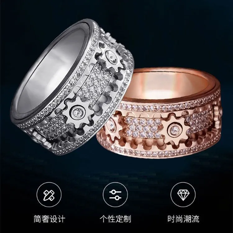 Designer Jewelry New Style Gear Ring pour hommes et femmes