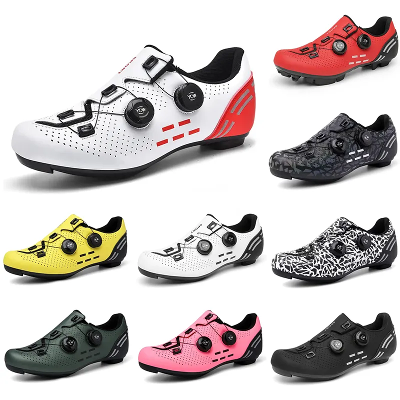 2023 cycling lock shoes men Red White Green Grey Yellow Pink mens trainers outdoor sports sneakers