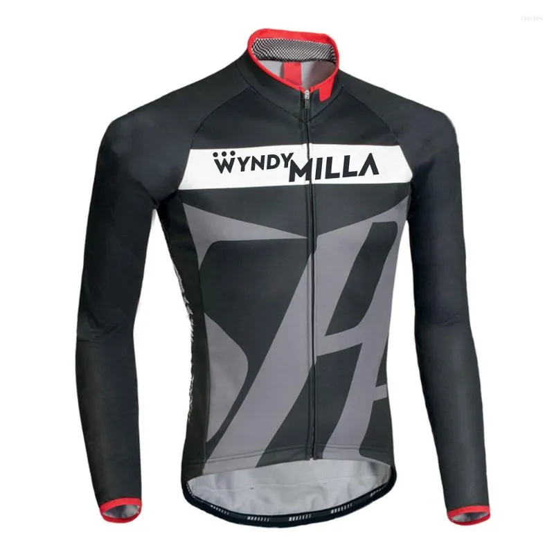 Racing Jackets Gugulethu Light Jacket Winter Thermal Fleece Cycling Clothes Unisex Long Sleeve Jersey Outdoor Bike Clothing Breathable