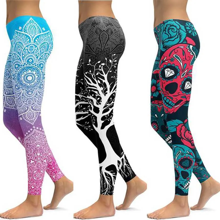 Yoga pants printed  Womens yoga clothes, Yoga pants women, Printed yoga  pants