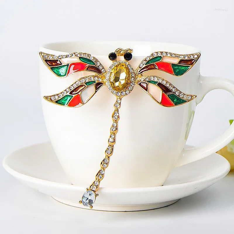 Llaveros estilo europeo y americano moda creativa libélula llavero colgante multifuncional bolsa joyería