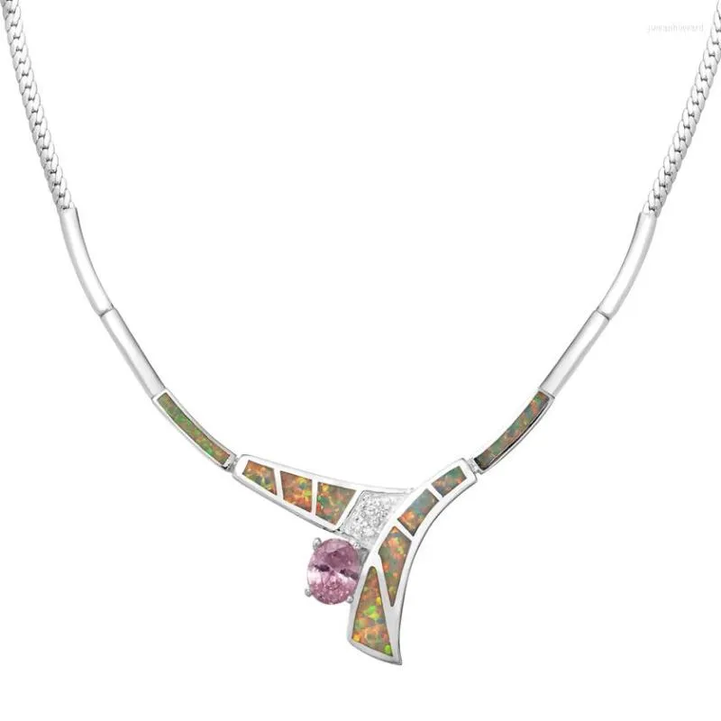 Colliers Pendentifs Eulonvan Collier De Mariage De Fiançailles De Luxe Femmes Long Violet Rose Cubique Zircone Et Blanc Opale Rhodium Plaqué R4062