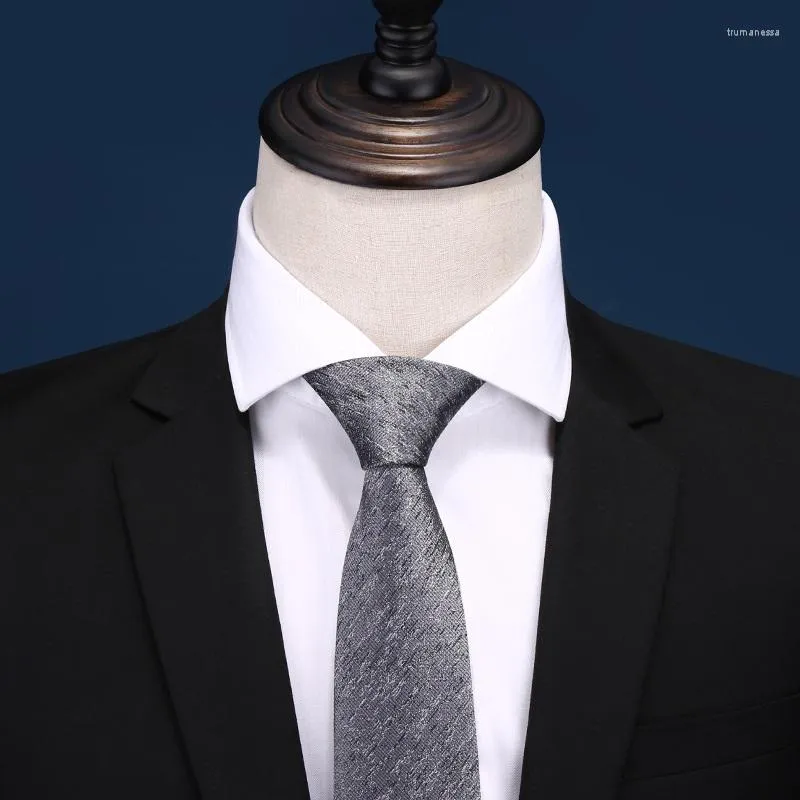 العلاقات القوس عالية الجودة 2023 مصمم الأزياء الفضية الرمادية النمط الظلام 8 سم للرجال Necktie العمل العمل الرسمي مع صندوق الهدايا