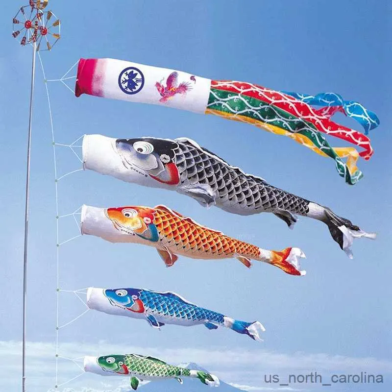 Décorations de jardin 40/70/100 CM Carp Spray Windsock Streamer Fish Flag Carillons éoliens Décorations suspendues Yard Colorful Koinobori Kite R230613