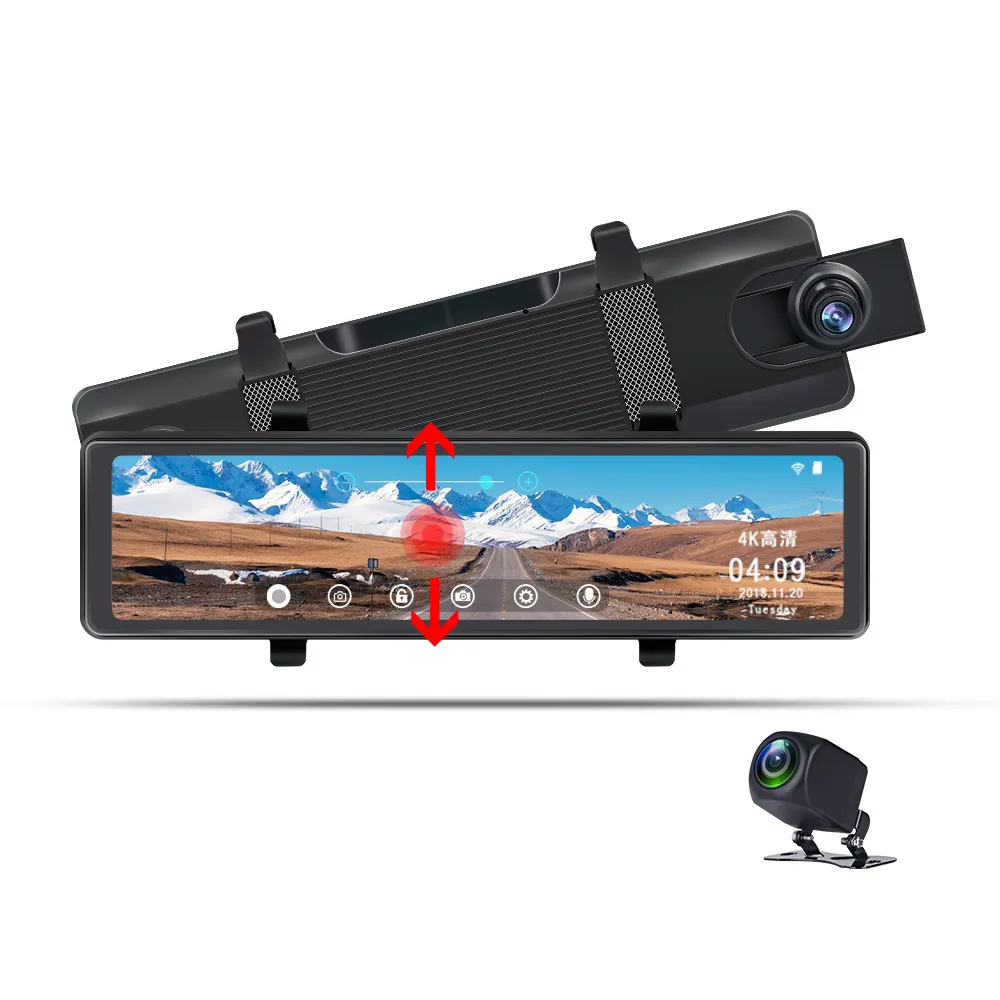 Cámara De Tablero 4G Android Con 4 Canales Y Visión Nocturna - Espejo DVR, WiFi, Grabación 1080p