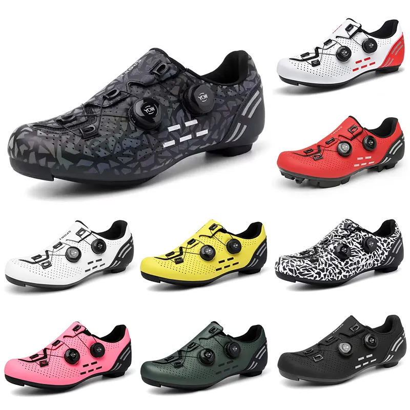 2023 scarpe da ciclismo uomo donna nero rosso bianco verde scuro giallo rosa scarpe da ginnastica da uomo per sport all'aria aperta