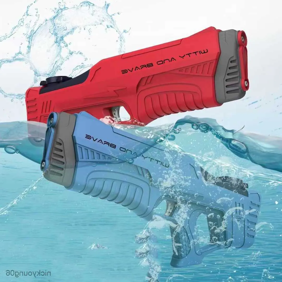 Sand Play Water Fun Space technology water gun electric fully automatic continuous firing large capacity jet launcher beach chil R230613