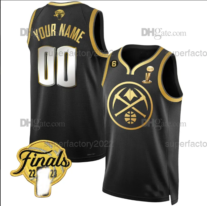 City Nuggetes team basketball shirts 2023 24 featuring Nikola Jokic Jamal Murray Michael Porter Jr. Bruce Brown Aaron Gordon Christian Braun and Caldwell Pope