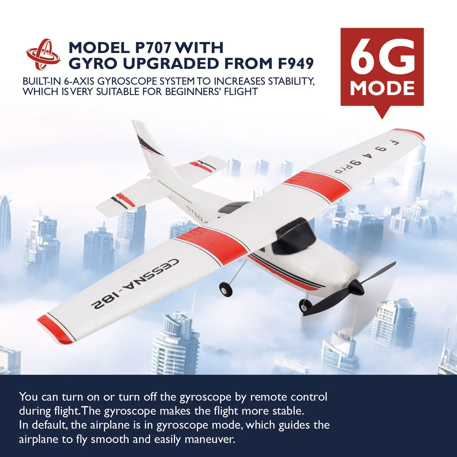 wltoys f949 échelle cessna 182 rc modèle avion rtf 3ch 2.4g rc avion micro  rc