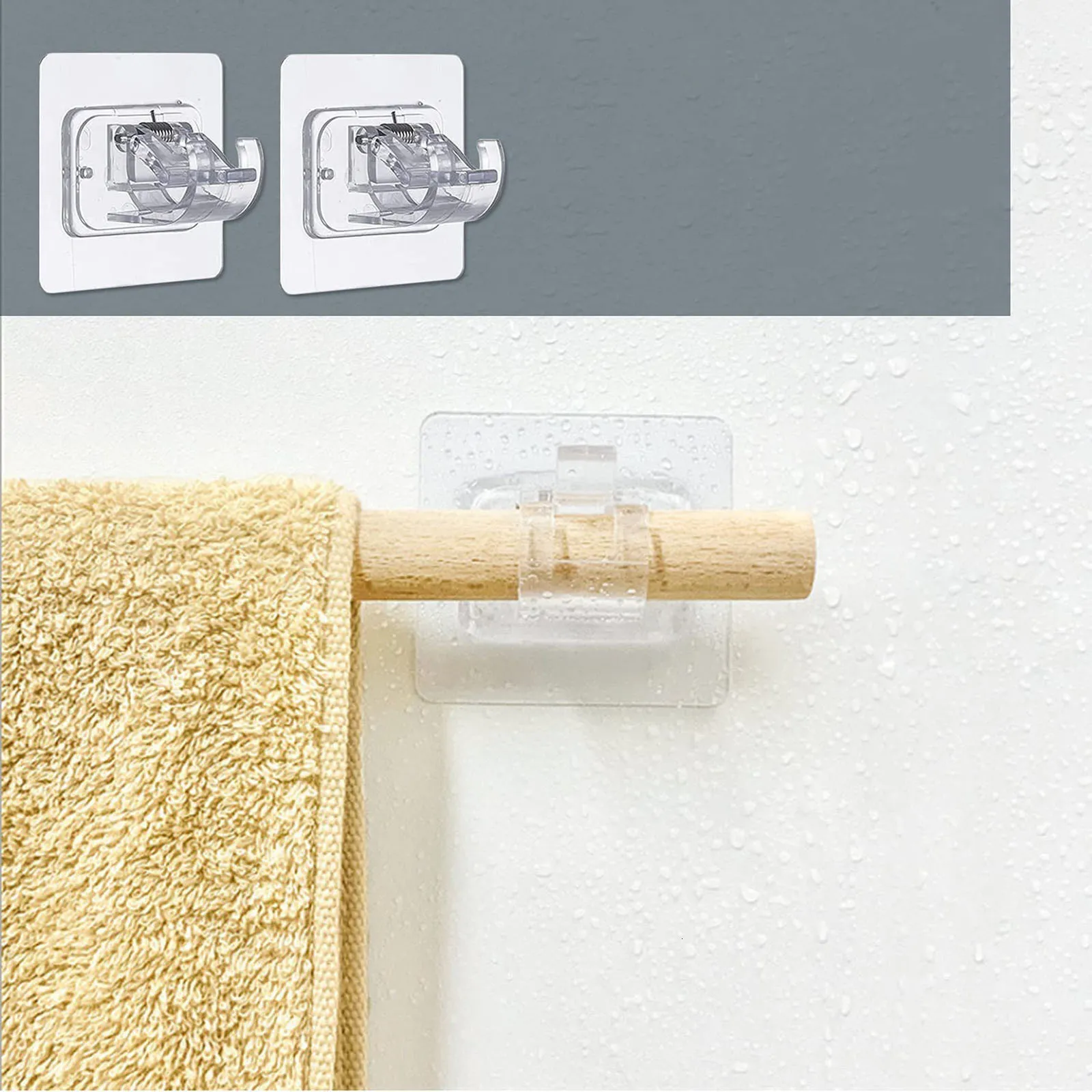 Amazon.com: pliicnkg 8Pcs Self Adhesive Curtain Rod Brackets, Curtain Rod  Brackets No Drilling, Viscous Curtain Rod Bracket, Easy to Hang Without  Nails,Suitable for Home and Hotel Use : Home & Kitchen