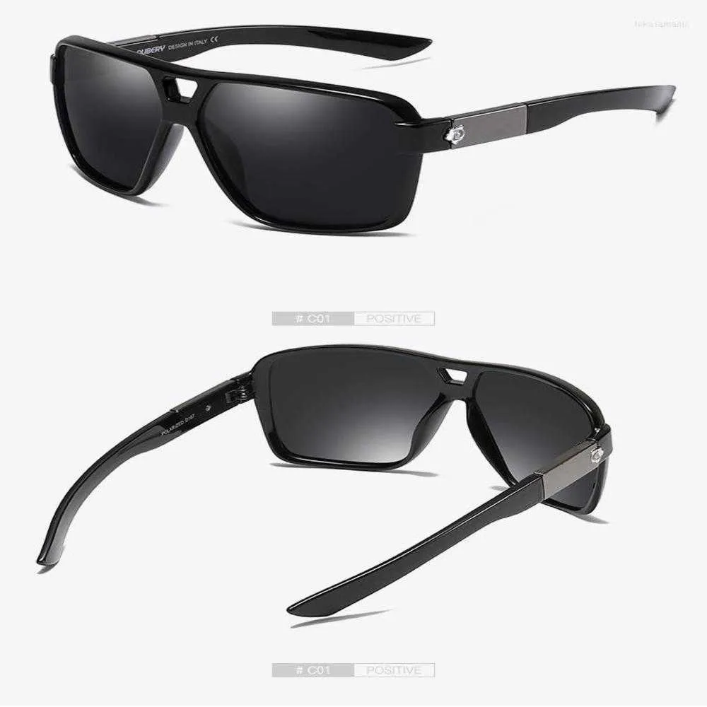 Sonnenbrille Dubery Vintage polarisierte Herren-Sonnenbrille für Männer UV400-Töne Fahren schwarze Brille Oculos männliche Farben Modell