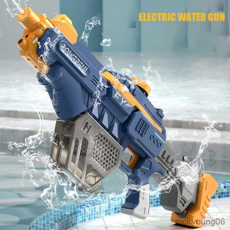 Sand Play Water Fun Electric Gun kraftfulla blaster Guns stor kapacitet Tank Summer Swimming Pool Outdoor Toy for Kids R230613