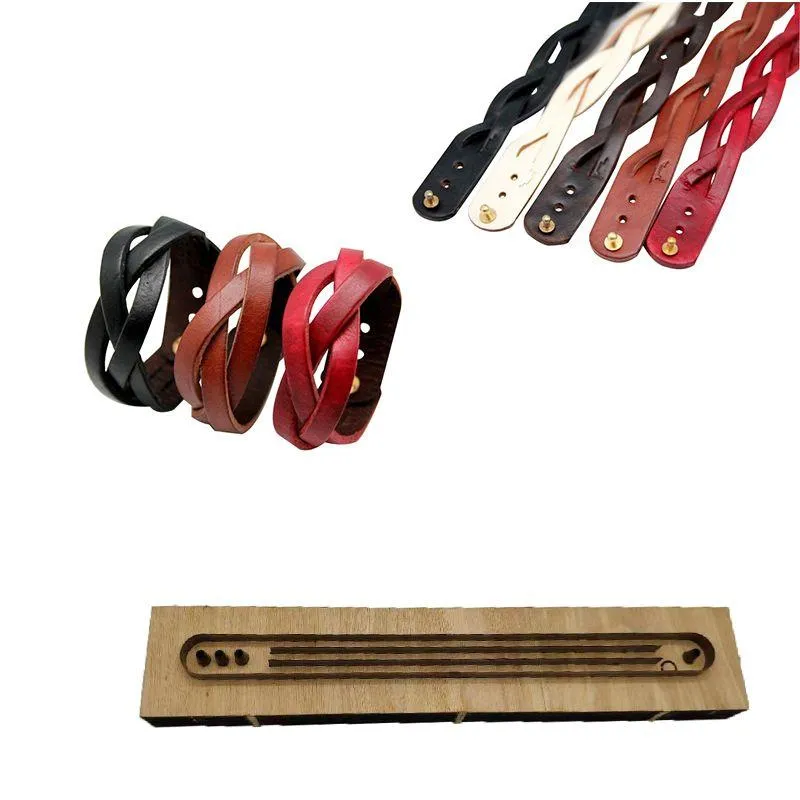 Bangle Leather Die Cut Punch Tool Machine For Braided Bracelets Leather Bracelets For Men Wrap Bangle