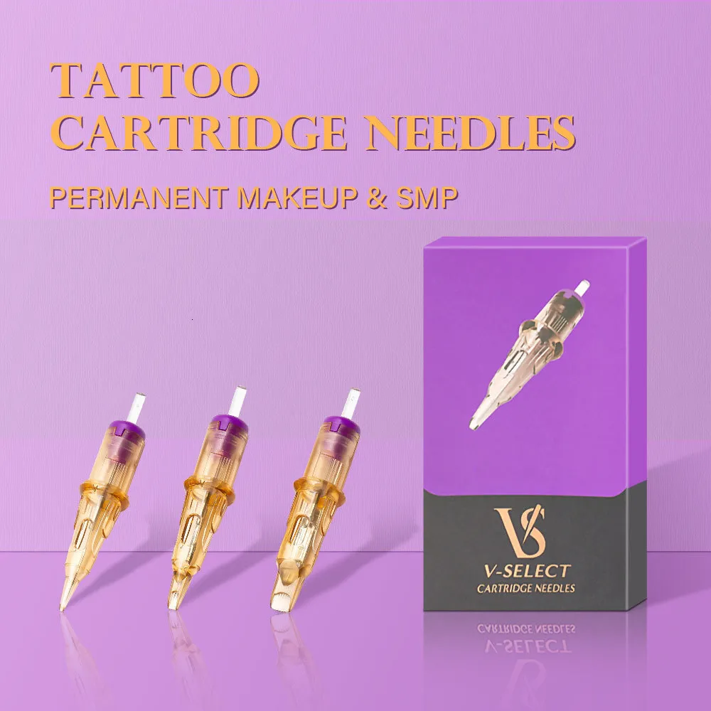 Tatueringsnålar EZ Cartridge Tattoo Needles V System Micropigmentering Permanent Make-Up Eyebrows Eyeliner Lips Microblading 230612