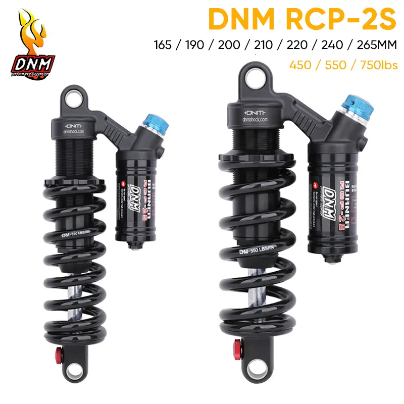 Cykelgrupper DNM -stötdämpare RCP2S bakre MTB Cykelupphängning Spring DH 190mm 200m 220mm 240mm 230612