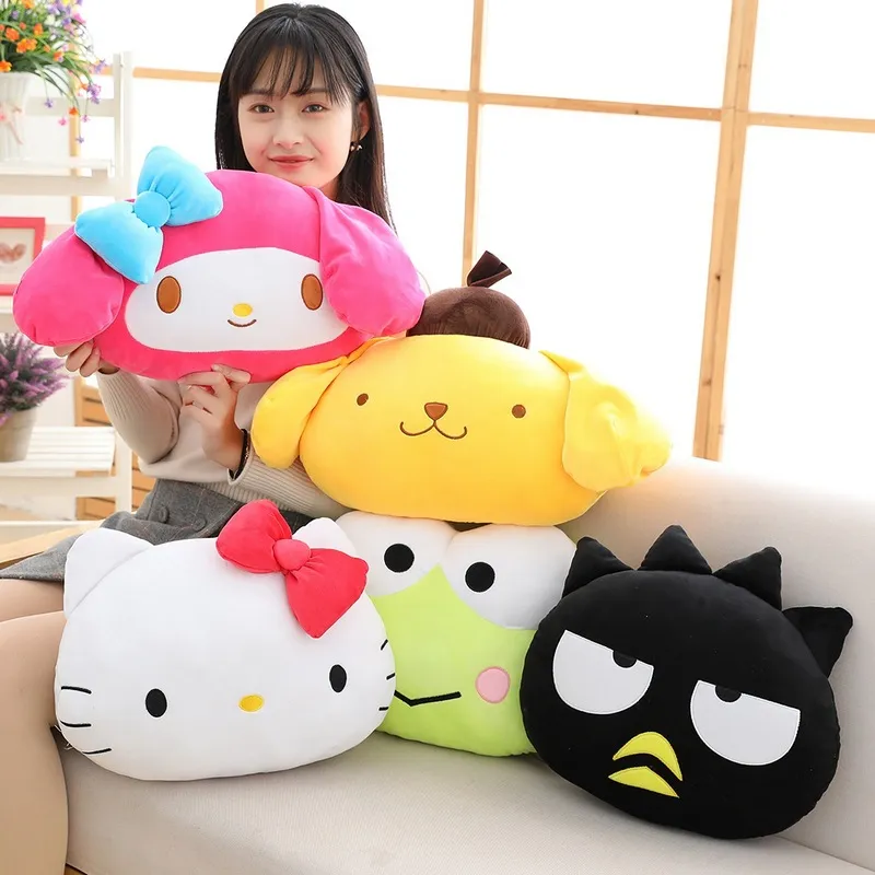 Cute cartoon kt pudding dog warm hand pillow Stuffed toy doll can intervene to cover the nap pillow girls doll