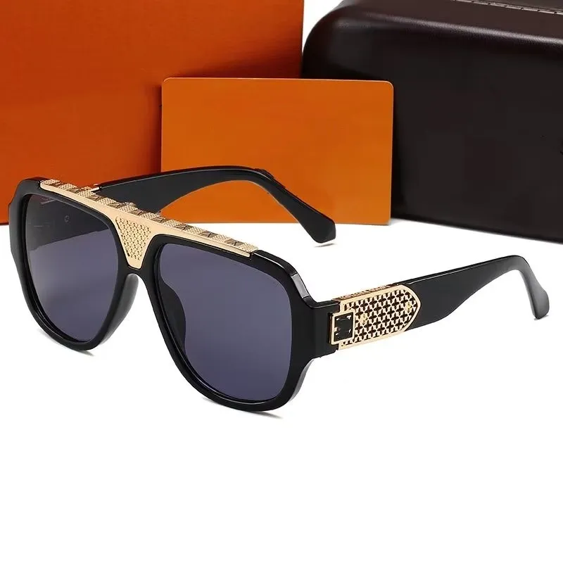 Mode Men Solglasögon Designer Summer Woman Gereglasses reseglas Enkla skyddsglasögon 6 färger TCSU