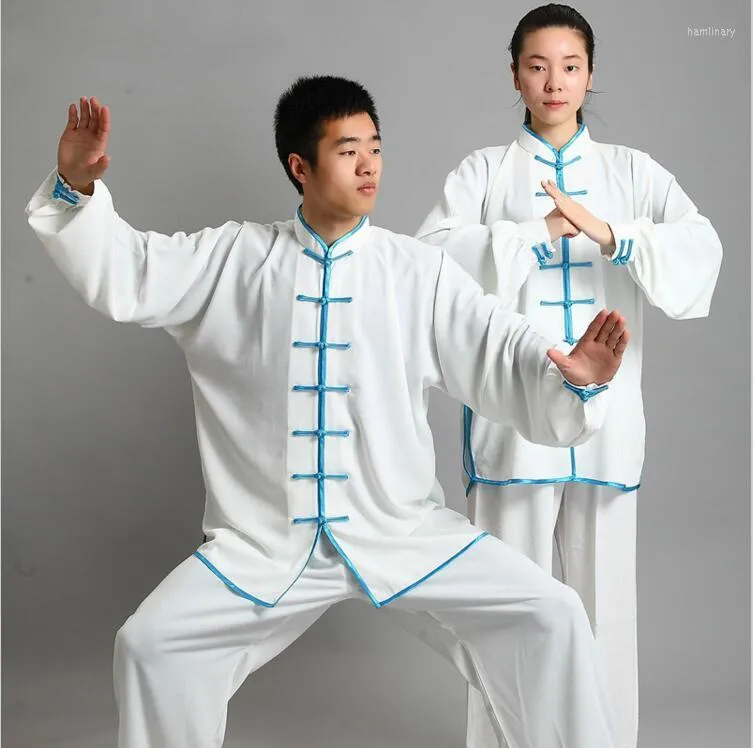 Abbigliamento etnico Uniforme TaiChi Cinese tradizionale a maniche lunghe Wushu Uomo KungFu Suit Uniformi Tai Chi