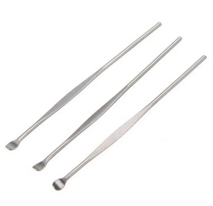 Raccoglitori di cerume in acciaio inossidabile Raccoglitori di cerume Rimozione della cera Curette Remover Cleaner Strumento per la cura dell'orecchio EarPick2251425