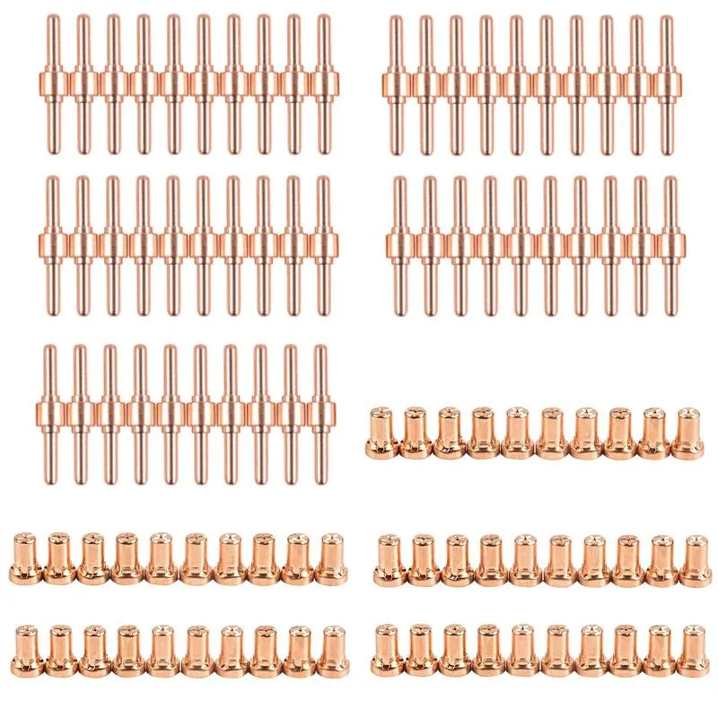 Mondstukken 26PCS SG55 AG60 WSD60P LGK60 Plasma Cutter Consumables Kit Electrode Nozzles Shield Cup Spacer Guide Kits