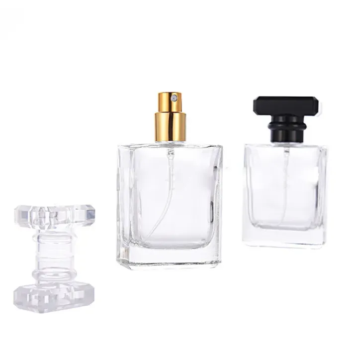 2019 Wholesale Crystal Travel Glass Perfume Bottles 50ml Refillable Empty Spray Bottles With Pump Sprayer Atomizer Free DHL