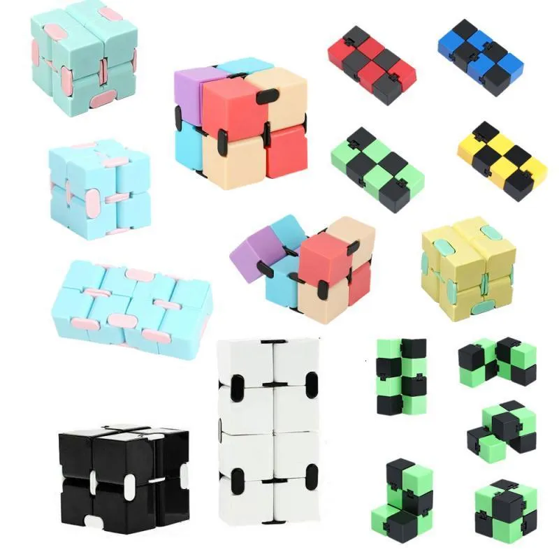 Decompressie Speelgoed Kinderen Volwassen Stress Cube Fidget Speelgoed Verlichten Grappige Hand Game Puzzel Infinity Magic Square 230612