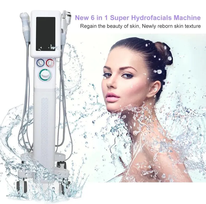 2023 New 6 in 1 Micro Dermabrasion Rejuven Clineinginging Necne Treatent Anti Aging Facial Hydro Cleaning Water Jet Facial Cail