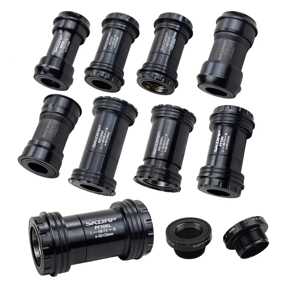 Bike Groupsets Alloy BB Sets Parts Bearing 68 7m Central Axis Road MTB Bicycle Bottom Bracket BB30 PF30 BB386 30 24 22mm For SHIMANO 230612