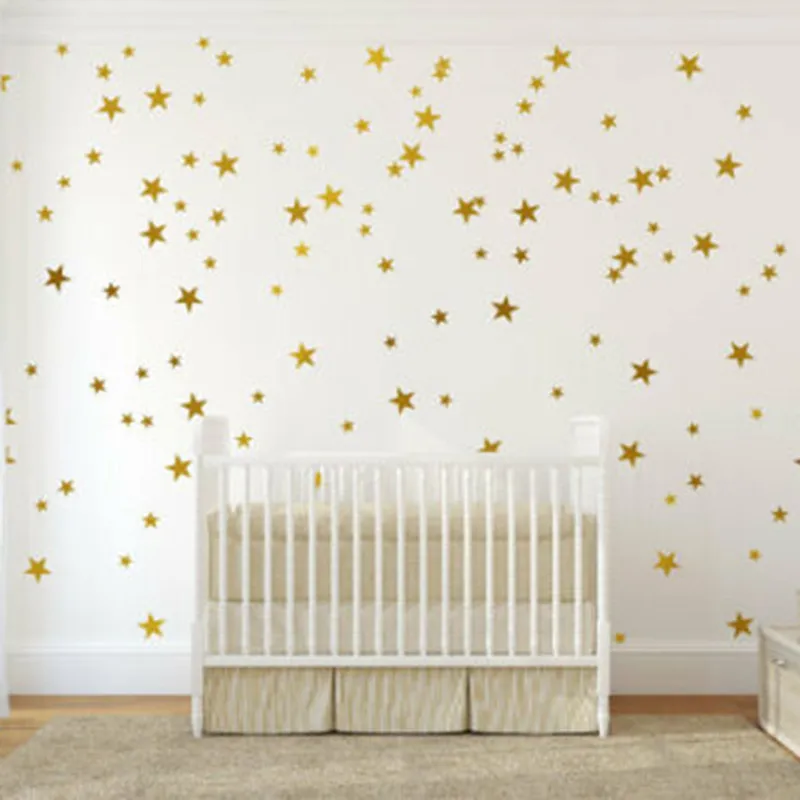 65 szt. Star Star Wall Sticker Boho Scanvinia Gwiazdy Polka Dot Space Wall Nacka