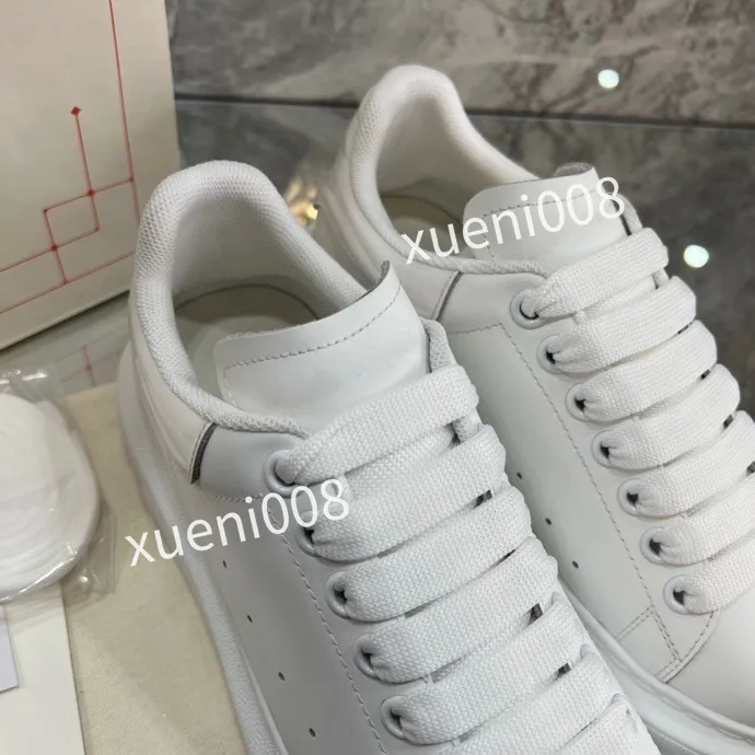 new Woman mans Fashion quality Casual shoes Heel leather lace-up sneaker Running Trainers Letters Flat Printed sneakers