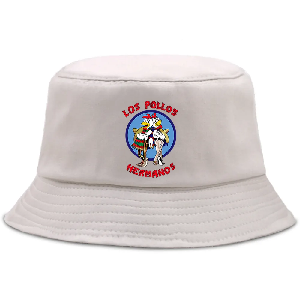 LOS POLLOS Hermanos Print Bob Panama Bucket Hat Womens Pelagic