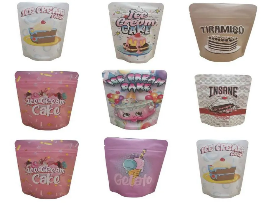 Packaging Bags Ice Cream Cake Runtz Jokes Up Smell Proof Resealable Bag