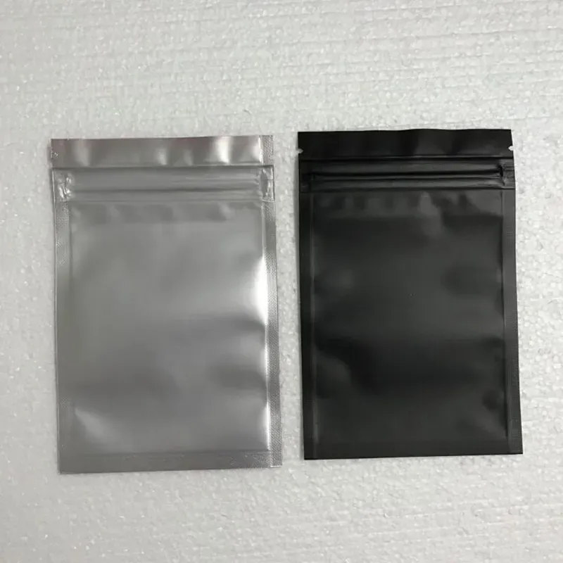 300 teile/los 8,5*13 cm Allgleiches Farbige Aluminium Folie Selbst Dichtung Zipper Kunststoff Tasche Verpackung Für Lebensmittel Snack Lagerung matte Mylar Mylar Baggies