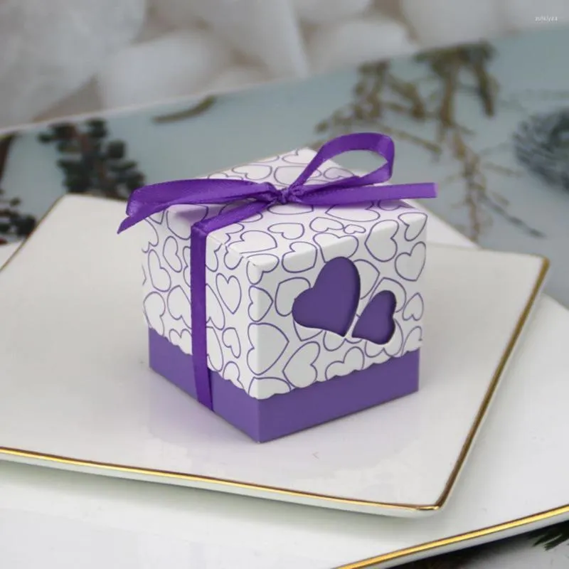 Emballage cadeau 50Pcs Boîtes Bonbons résistants à l'usure Petit support décoratif