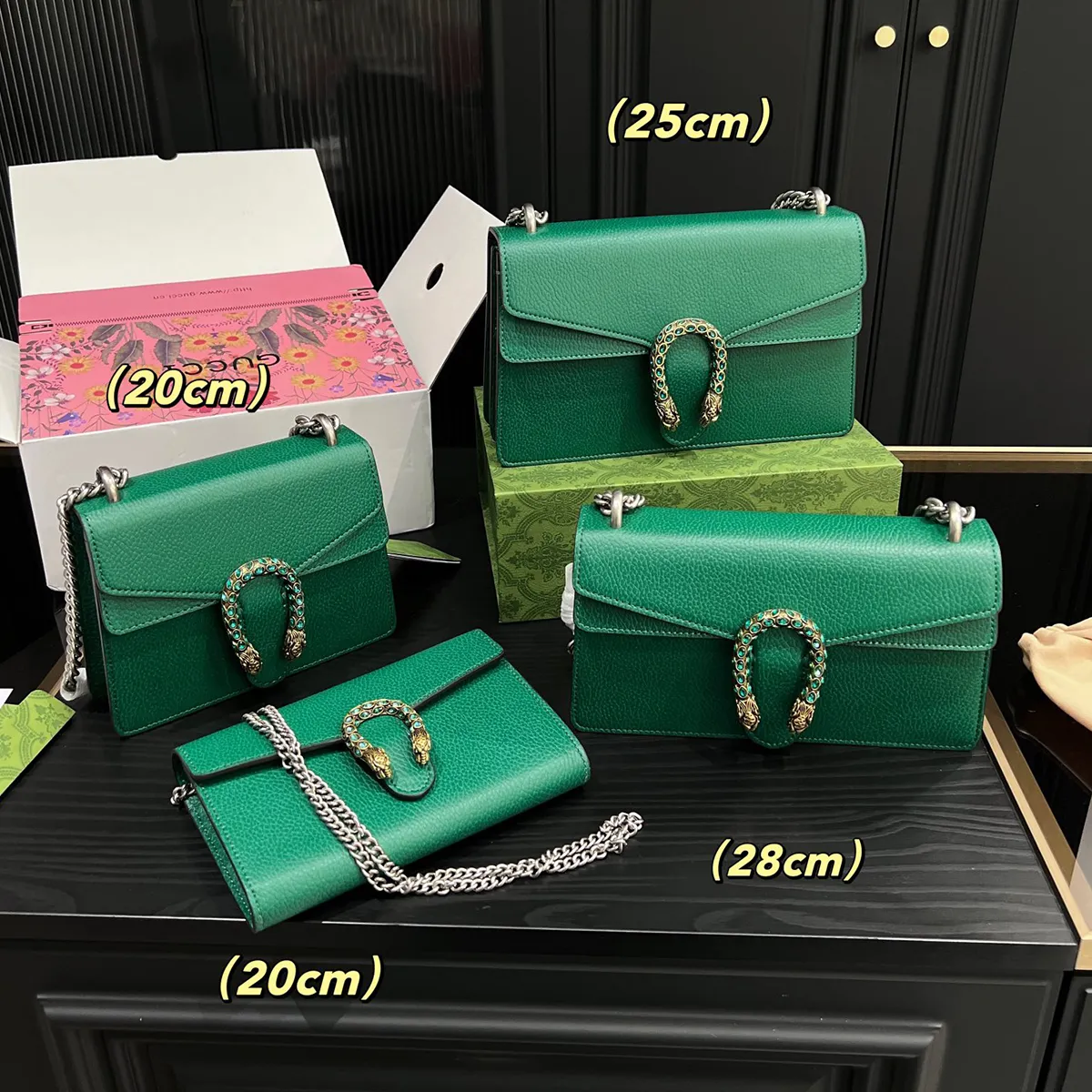 5A Quality Designer Dionysus Shoulder Bag All Size Crossbody Bags Wallet Chain Cross body Purse Womens handbag gg snake buckle purse green red black white bags