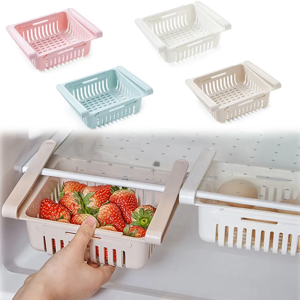 Scatole portaoggetti Contenitori Scaffale da cucina Organizer Cestino per frigorifero Scaffale Portaoggetti Contenitore per alimenti Accessori Frigorifero 230613