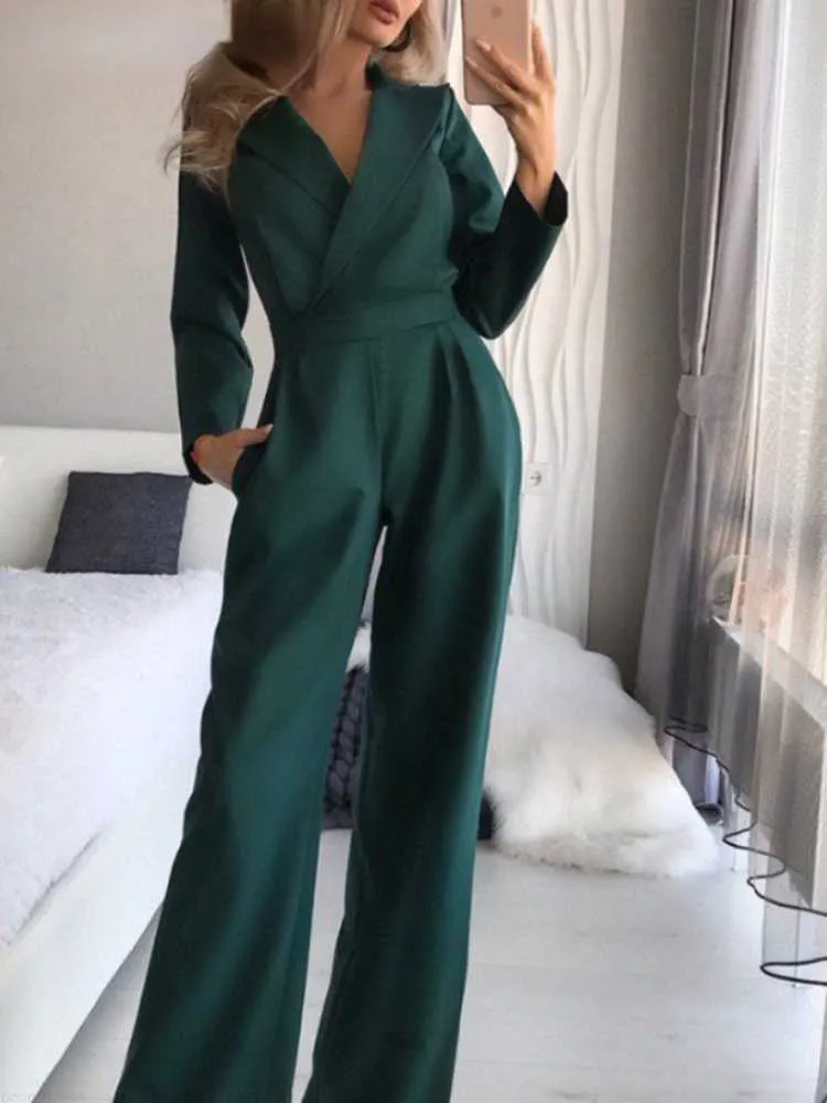 Women's Two Piece Pants 2023 New Long Sleeve Slim Fit Sexy Jumpsuit Solid Color Pants Jump Suits for Women Loose Jumpsuit Women Streetwear Overalls