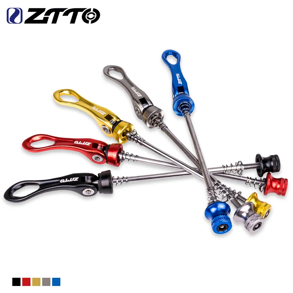 Bike Groupsets ZTTO 1 Pair Bicycle Wheel QR Hub Skewers Quick Release Wheelset 100mm 135mm For 9mm 5mm MTB Road 230612