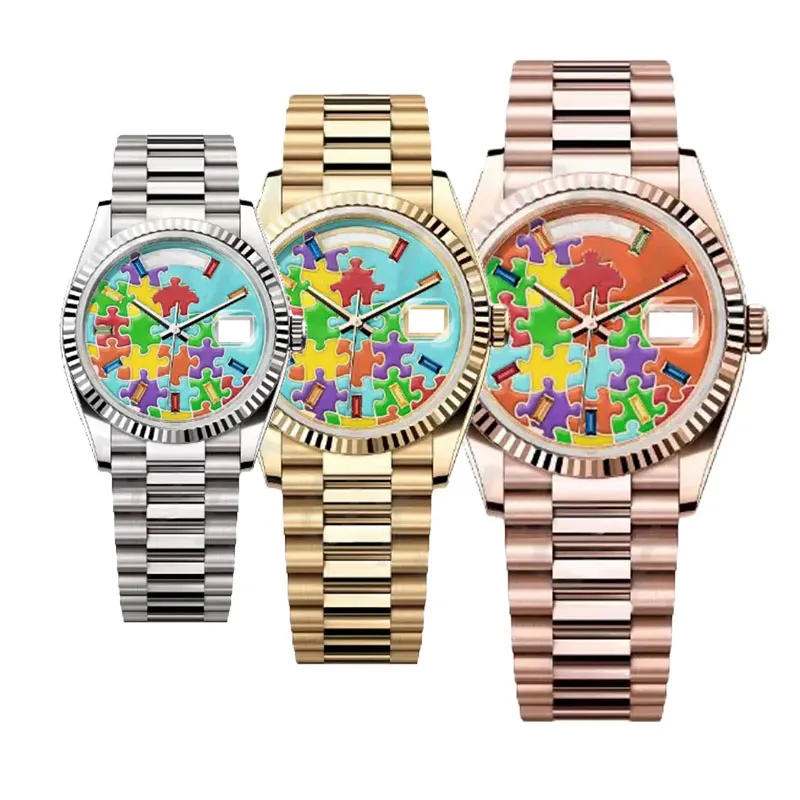 Watches for Women Stainless Steel Automatic Mechanical Movement Waterproof Luminous Dial Ladies Watch with Premium Crystal Diamond Wristwatches