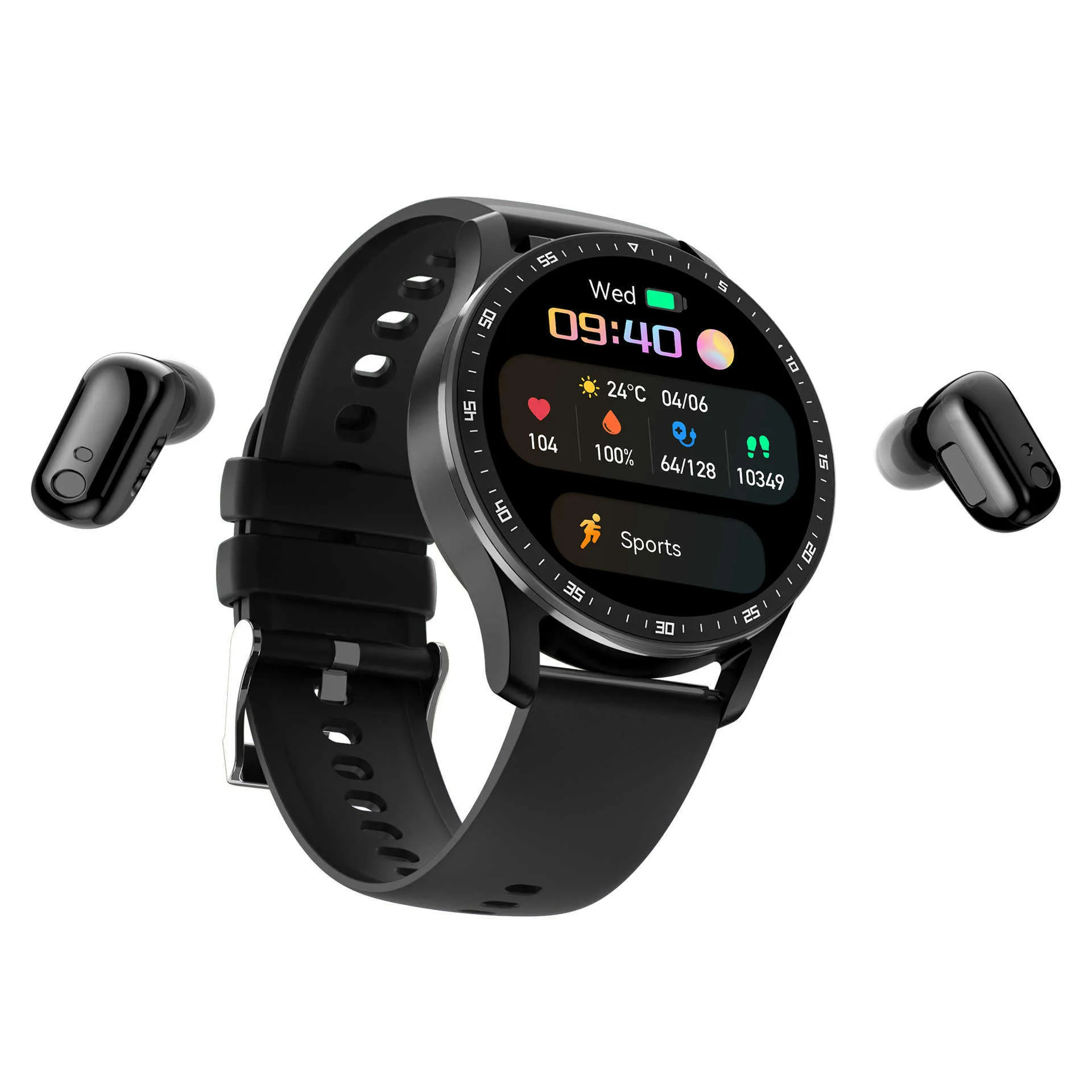 X7 écouteur smartwatch TWS Bluetooth appel musique paiement hors ligne 1.32 grand écran IP67 étanche ultra-mince