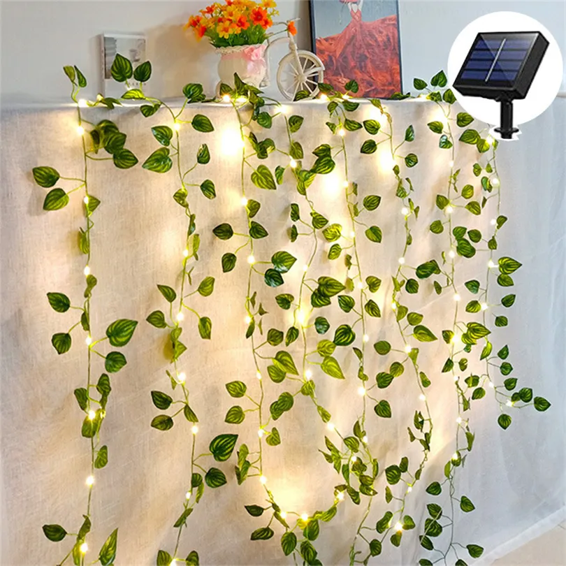 Guirlande Lumineuse À Led Feuilles, 1 Pièce Guirlande Lumineuse Pour  Plantes Artificielles À Pile, Guirlande Lumineuse De Fée Suspendue En Vigne  Et Guirlande Lumineuse En Cuivre Pour Décoration De Maison De Noël