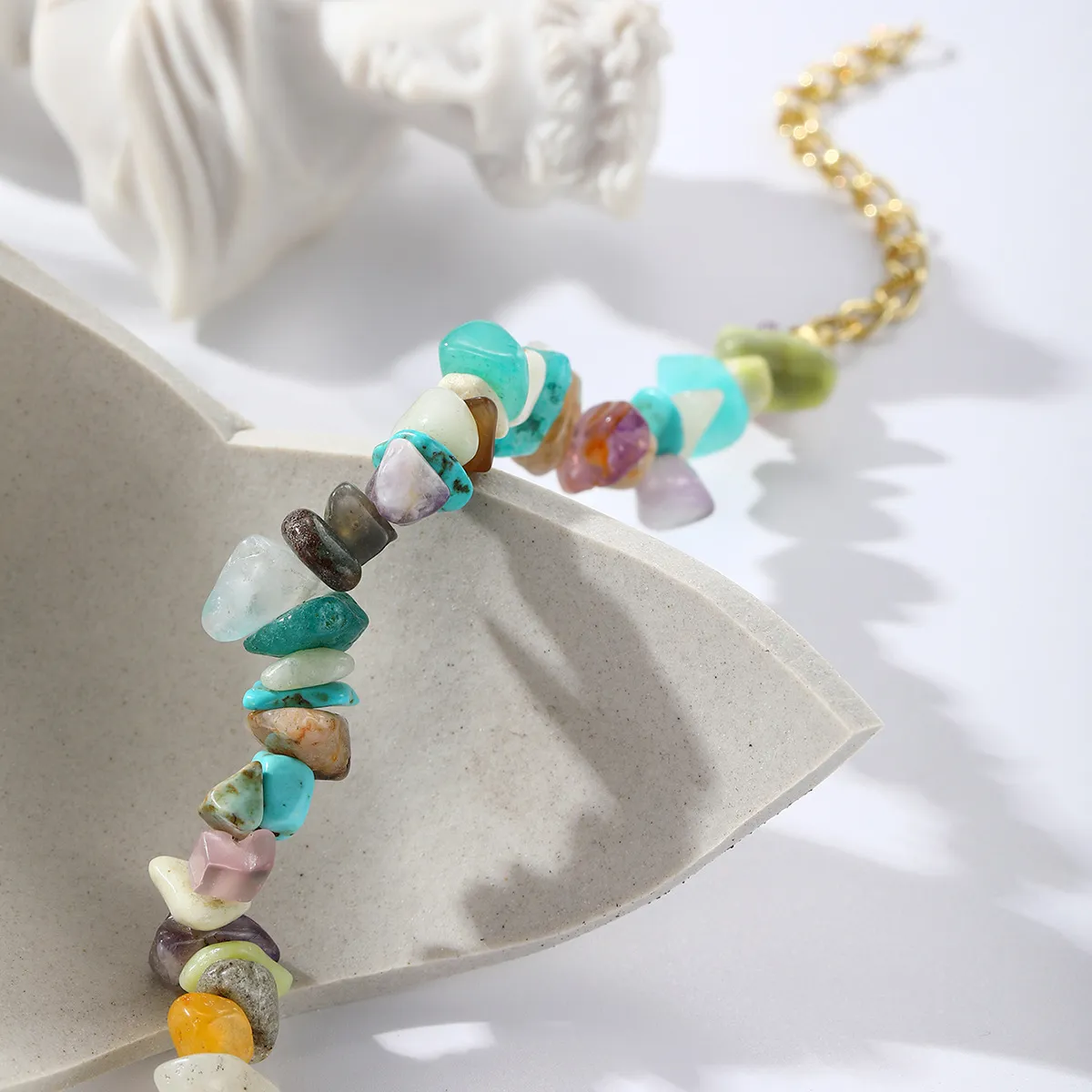 DHgate.com:Bohemian Natural Stone Beaded Bracelets for Women