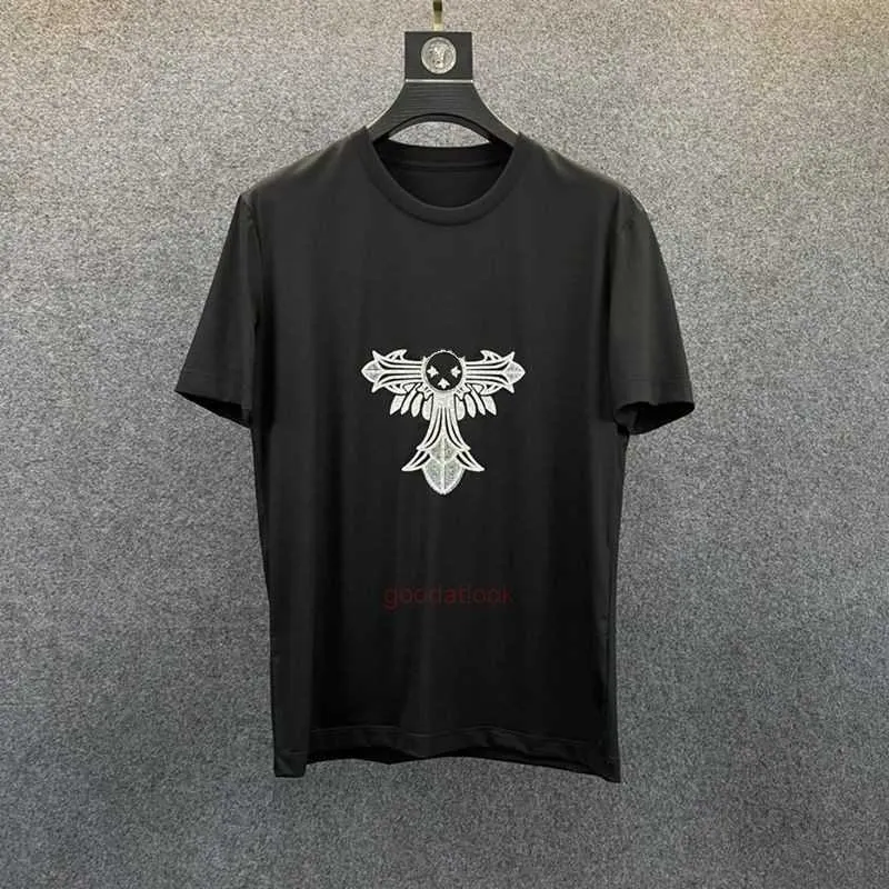 T-shirts pour hommes Designer Mens T-shirt Chromees T-shirts d'été Heart S Ch manches courtes en vrac T Hommes Hip Hop Chromees Hearts Luxury Graphic TeeS à la taille 2XL