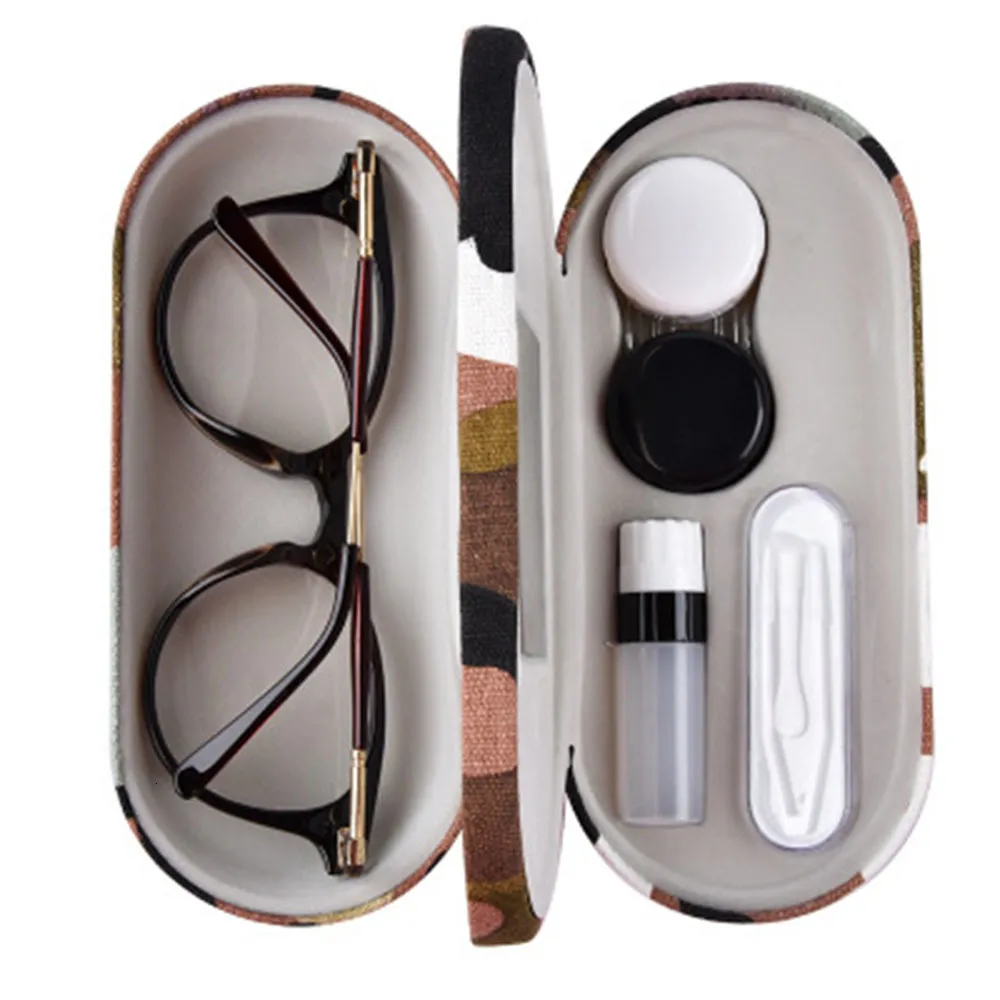05 pas de lunettes Étui à lunettes Portable 2 en 1 à Double usage