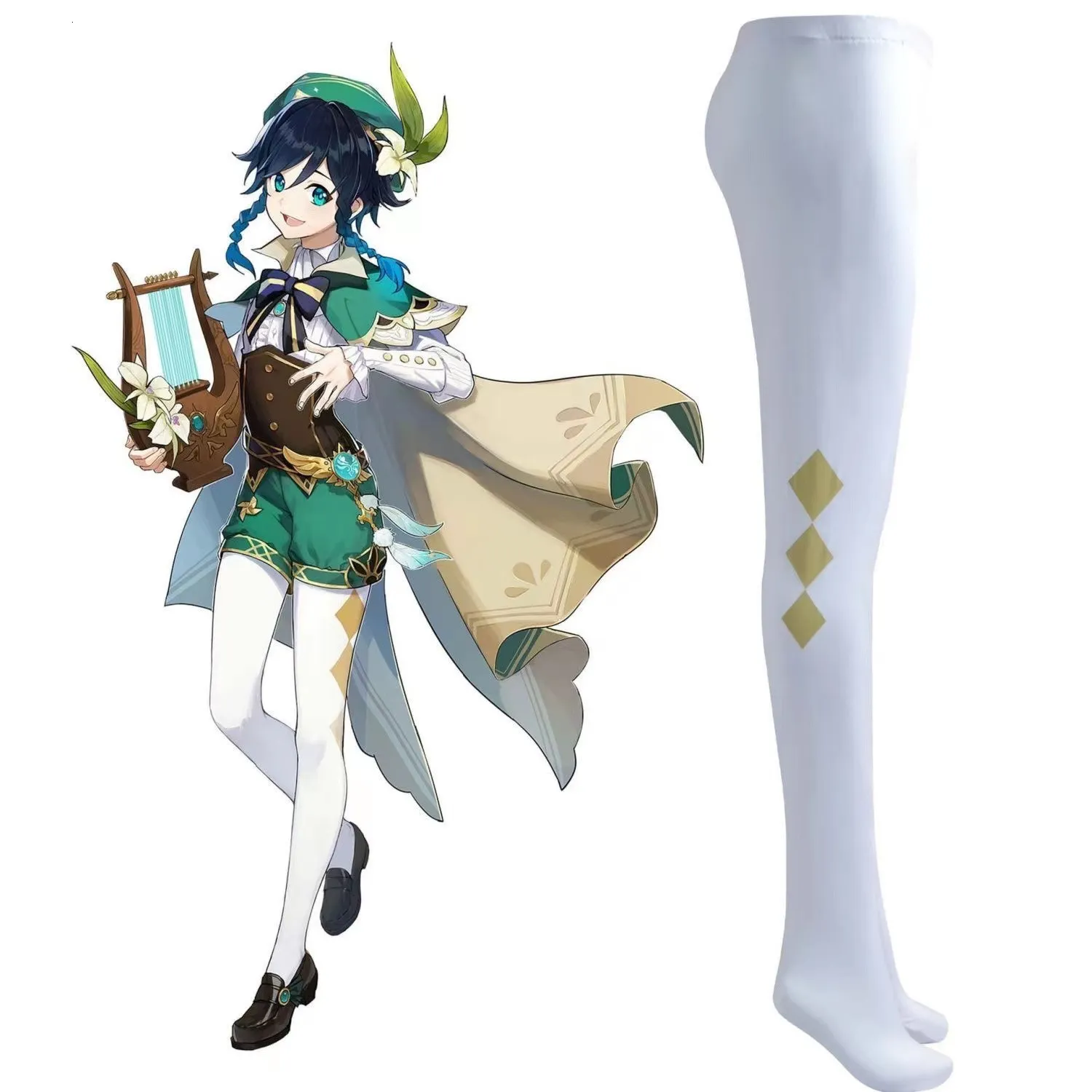 Sexy Socks Genshin Impact Cosplay Meias Venti Yun Jin Keqing Raiden Shogun  Ganyu Stocking Halloween Traje Acessórios Meia Calça 230613 De $102,94